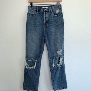 Pacsun high rise straight distressed jeans 27